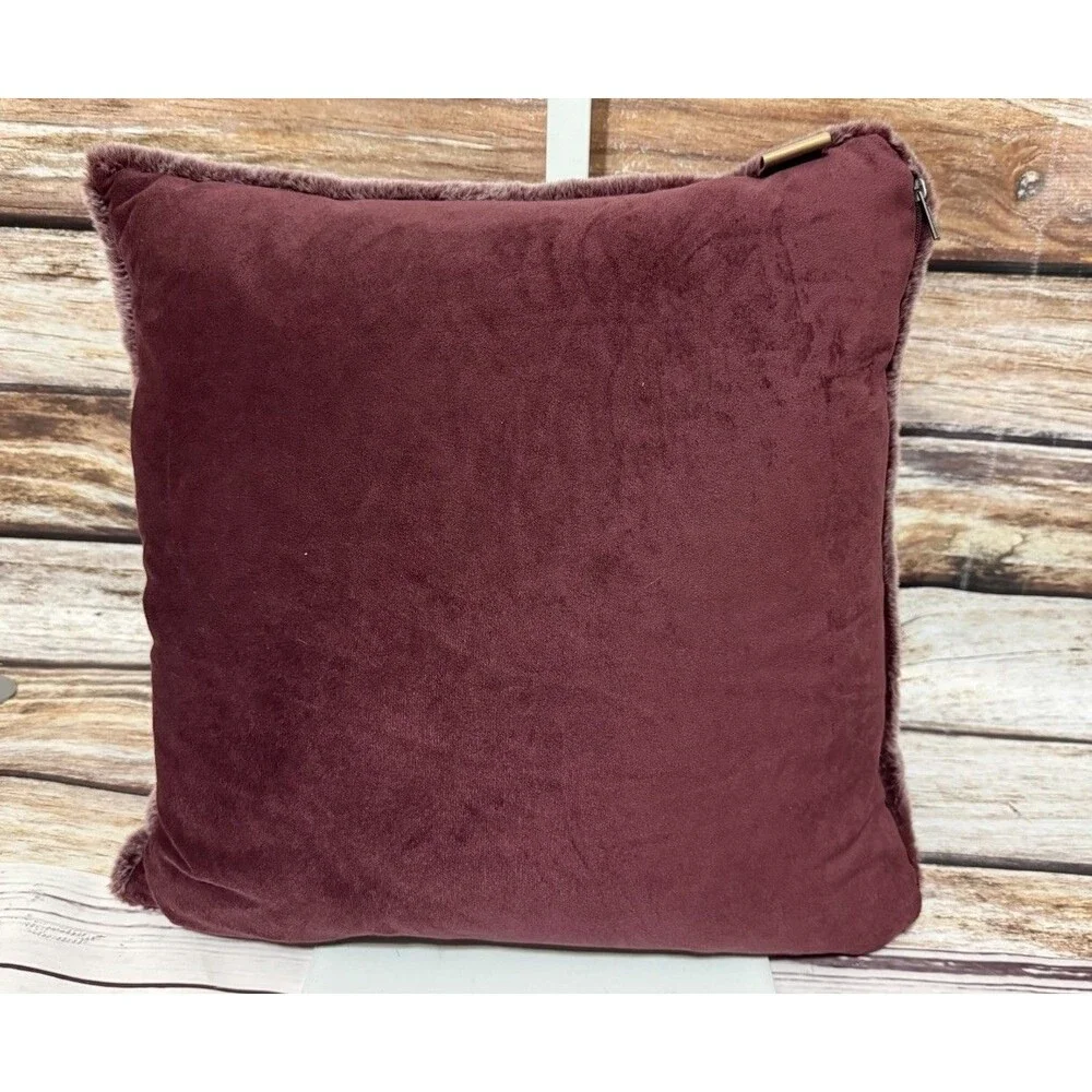 LARGE UGG Duck Feather Down Throw Pillow - SO SOFT! 19” Square THICK! Purple
